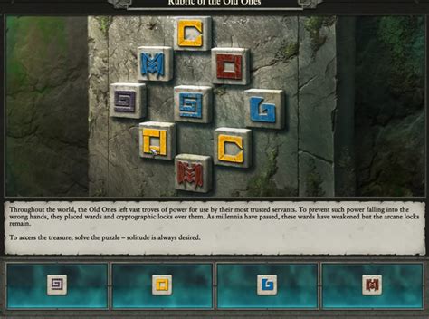 rubric of the old ones solitude|Puzzles of the Old Ones .